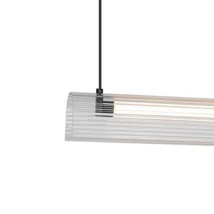 Nordlux - LED stmievateľný luster na lanku ALIANI LED/20W/230V 3000K 100 cm čierna/priehľadná