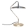 Nordlux - LED stolná lampa ARTIST LED/15W/230V nerezová