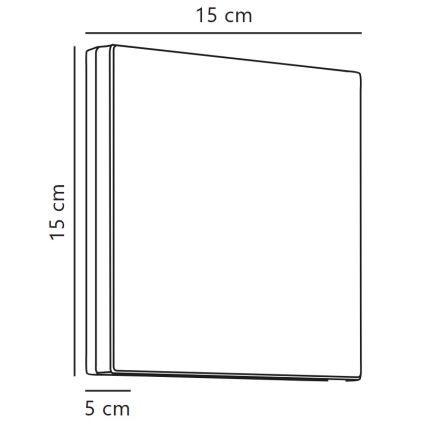 Nordlux - LED Vonkajšie nástenné svietidlo ARTEGO LED/7,2W/230V 3000K IP54 čierna