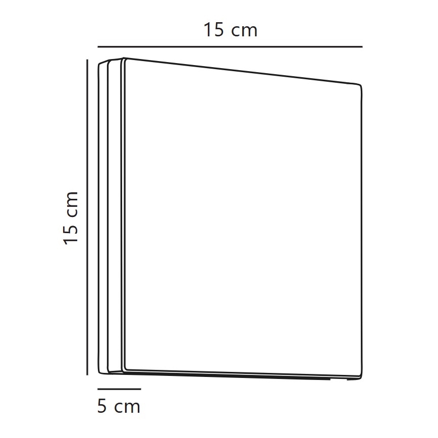 Nordlux - LED Vonkajšie nástenné svietidlo ARTEGO LED/7,2W/230V 3000K IP54 čierna
