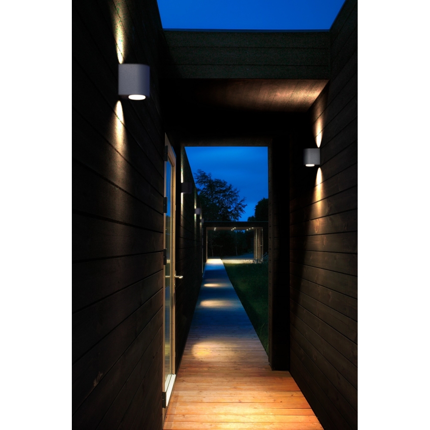 Nordlux - LED vonkajšie nástenné svietidlo CANTO 2xLED/5,5W/230V IP44 sivá