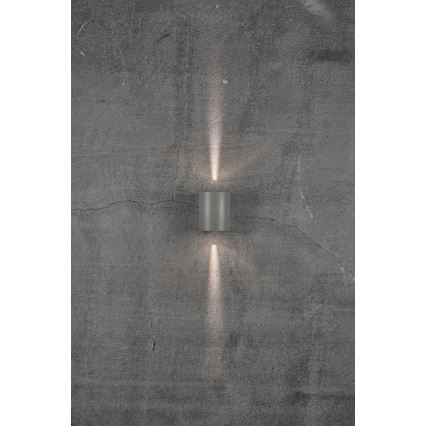 Nordlux - LED vonkajšie nástenné svietidlo CANTO 2xLED/5,5W/230V IP44 sivá