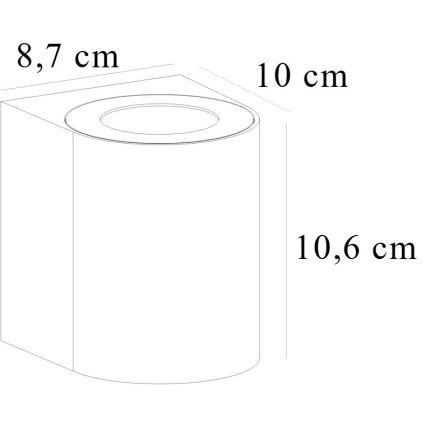 Nordlux - LED vonkajšie nástenné svietidlo CANTO 2xLED/5,5W/230V IP44 sivá