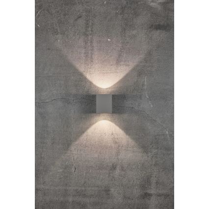 Nordlux - LED Vonkajšie nástenné svietidlo CANTO 2xLED/5W/230V IP44 sivá