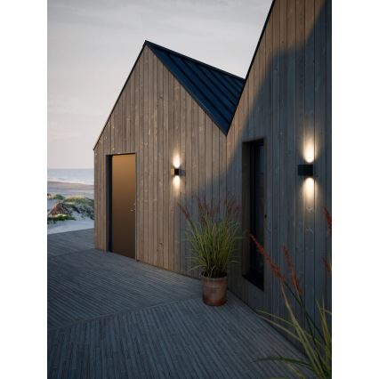 Nordlux - LED vonkajšie nástenné svietidlo CANTO 2xLED/6W/230V IP44 čierna