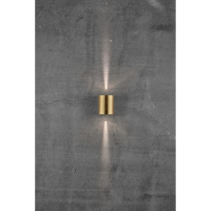 Nordlux - LED vonkajšie nástenné svietidlo CANTO 2xLED/6W/230V IP44 mosadz