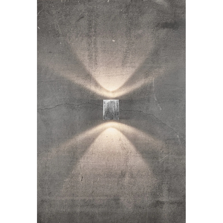 Nordlux - LED Vonkajšie nástenné svietidlo CANTO 2xLED/6W/230V IP44 strieborné