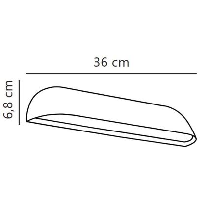 Nordlux - LED vonkajšie nástenné svietidlo FRONT LED/11W/230V IP44