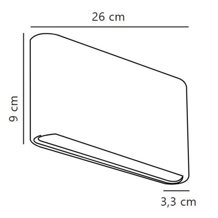 Nordlux - LED vonkajšie nástenné svietidlo KINVER LED/10W/230V IP54 biela