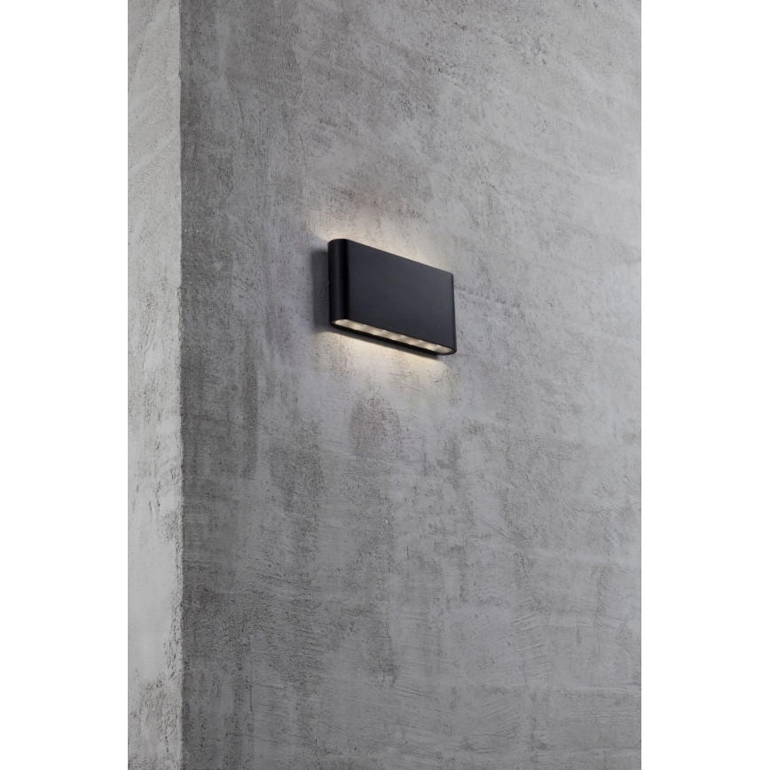 Nordlux - LED Vonkajšie nástenné svietidlo KINVER LED/8,5W/230V IP54 čierna