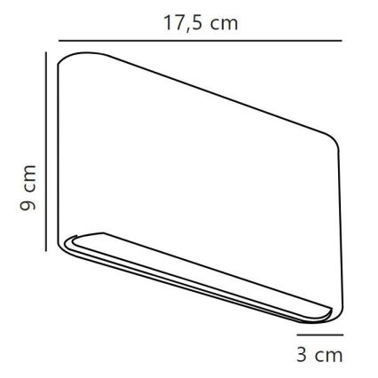 Nordlux - LED Vonkajšie nástenné svietidlo KINVER LED/8,5W/230V IP54 čierna
