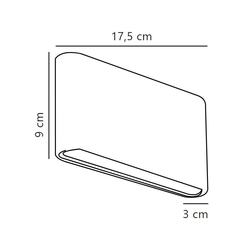 Nordlux - LED Vonkajšie nástenné svietidlo KINVER LED/8,5W/230V IP54 čierna