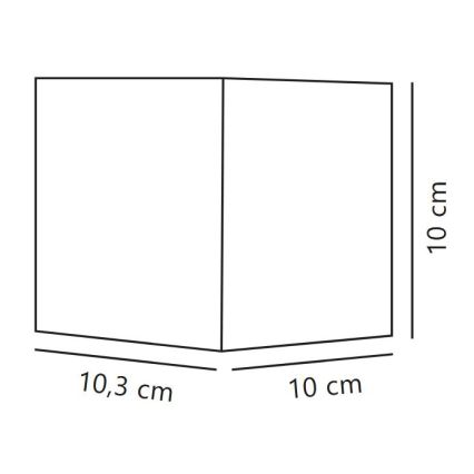 Nordlux - LED vonkajšie nástenné svietidlo MILDA LED/4,9W/230V IP44 čierne