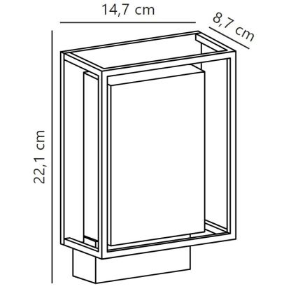 Nordlux - LED Vonkajšie nástenné svietidlo NESTOR LED/8W/230V IP44