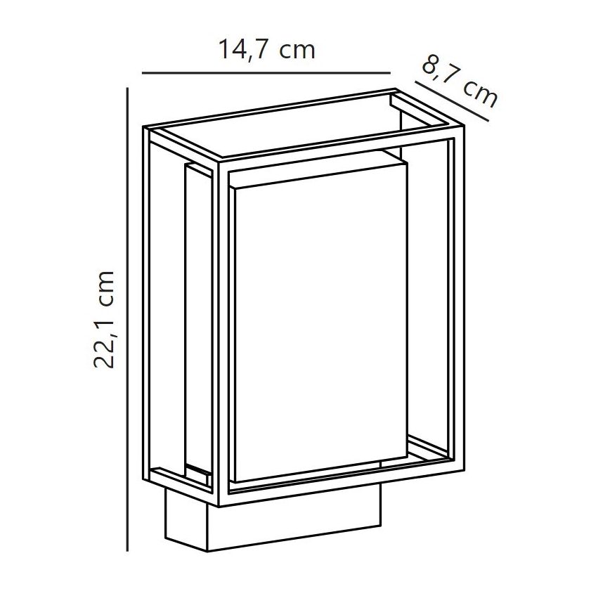 Nordlux - LED Vonkajšie nástenné svietidlo NESTOR LED/8W/230V IP44