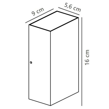 Nordlux - LED Vonkajšie nástenné svietidlo ROLD LED/10,5W/230V 3000K IP54 čierna