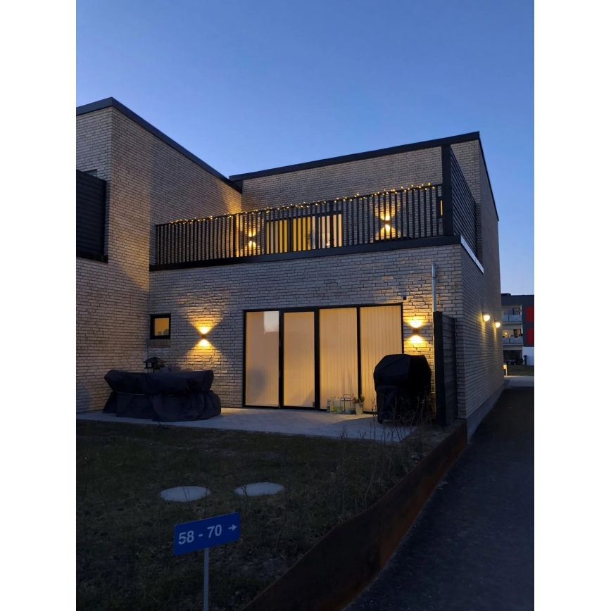 Nordlux - LED Vonkajšie nástenné svietidlo ROLD LED/10,5W/230V 3000K IP54 čierna