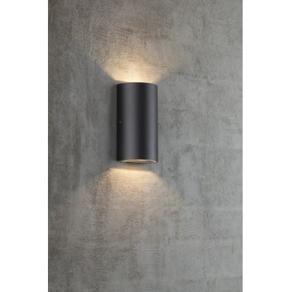 Nordlux - LED Vonkajšie nástenné svietidlo ROLD LED/10,5W/230V 3000K IP54 čierna