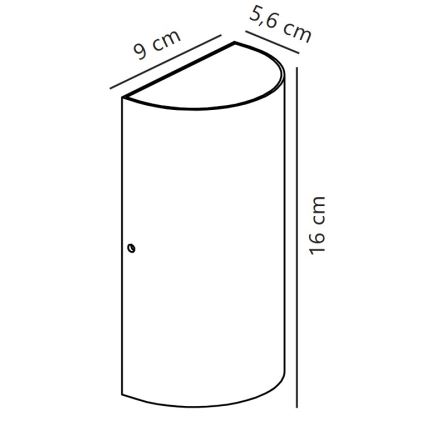 Nordlux - LED Vonkajšie nástenné svietidlo ROLD LED/10,5W/230V 3000K IP54 čierna