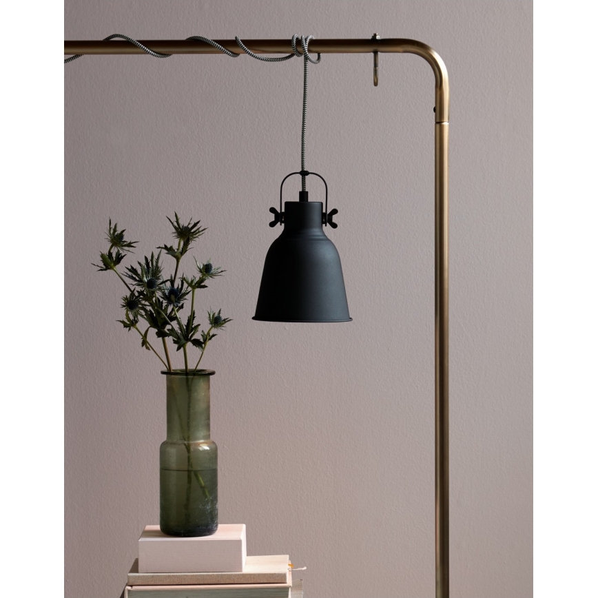 Nordlux - Luster na lanku ADRIAN 1xE27/25W/230V pr. 16 cm antracit