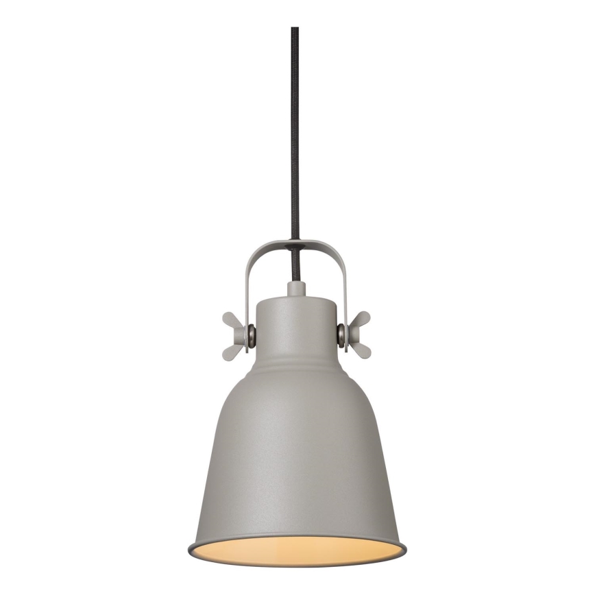 Nordlux - Luster na lanku ADRIAN 1xE27/25W/230V pr. 16 cm šedá