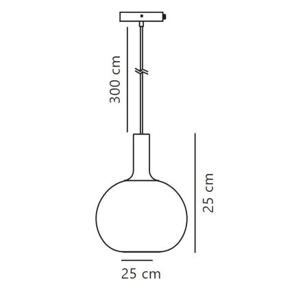 Nordlux - Luster na lanku ALTON 1xE27/60W/230V čierna