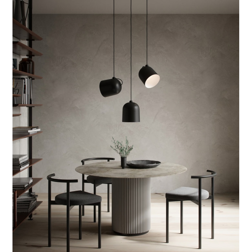 Nordlux - Luster na lanku ANGLE 1xE27/25W/230V čierny