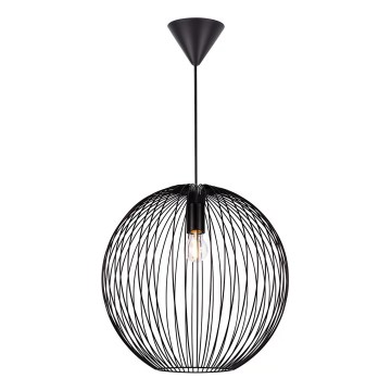 Nordlux - Luster na lanku BERONI 1xE27/60W/230V čierna