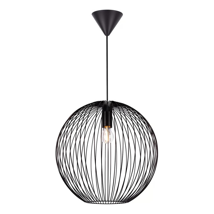 Nordlux - Luster na lanku BERONI 1xE27/60W/230V čierna