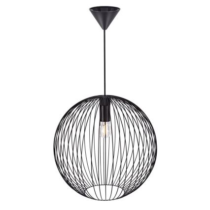 Nordlux - Luster na lanku BERONI 1xE27/60W/230V čierna