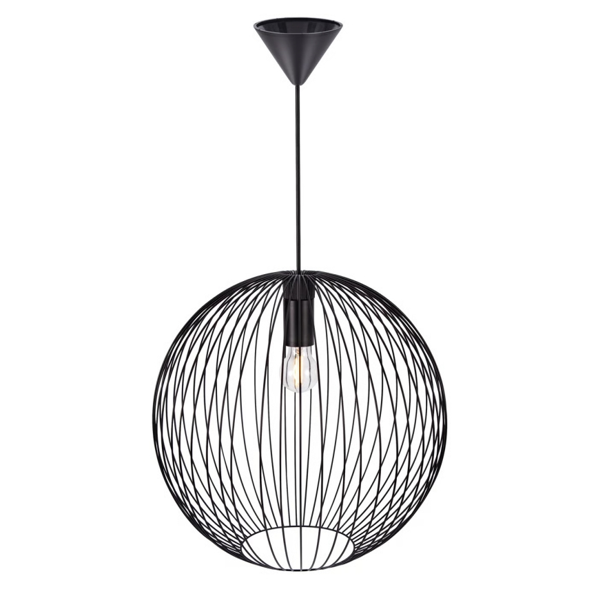Nordlux - Luster na lanku BERONI 1xE27/60W/230V čierna