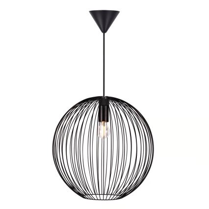 Nordlux - Luster na lanku BERONI 1xE27/60W/230V čierna