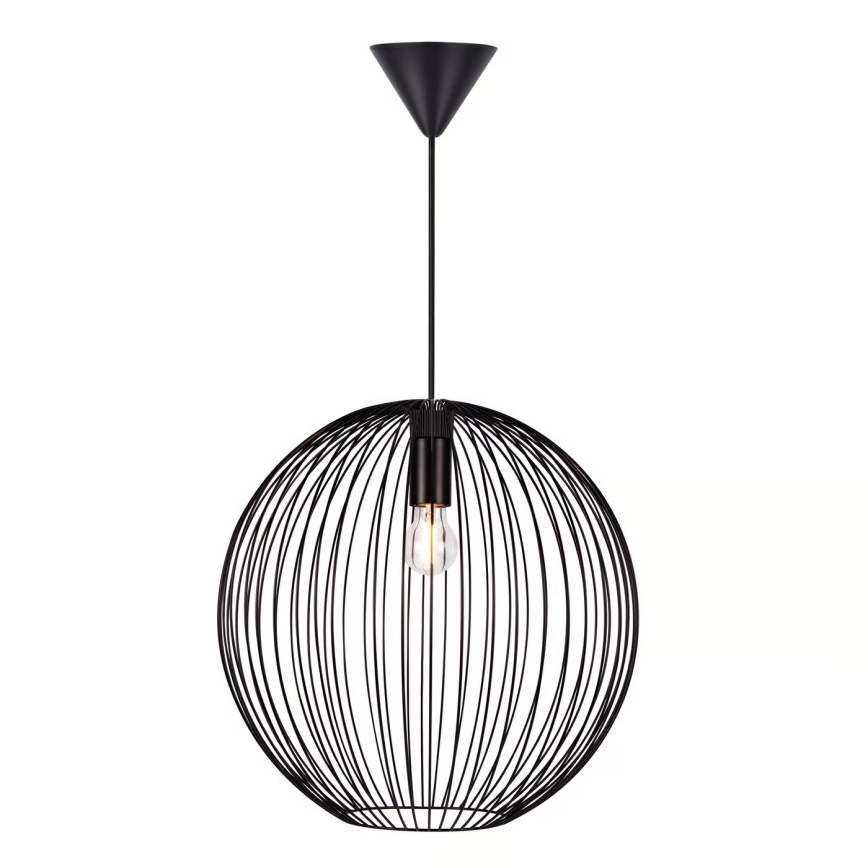 Nordlux - Luster na lanku BERONI 1xE27/60W/230V čierna