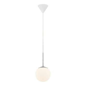 Nordlux - Luster na lanku CAFE 1xE27/15W/230V pr. 15 cm biela