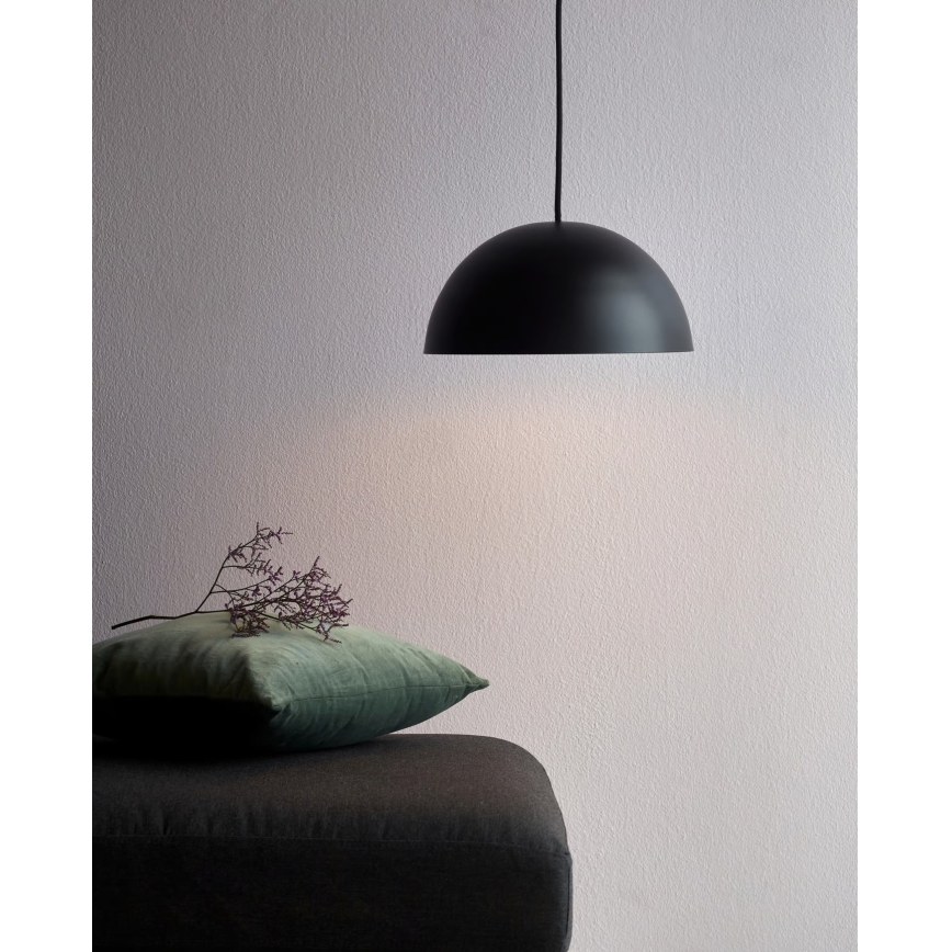 Nordlux - Luster na lanku ELLEN 1xE27/40W/230V pr. 30 cm čierna