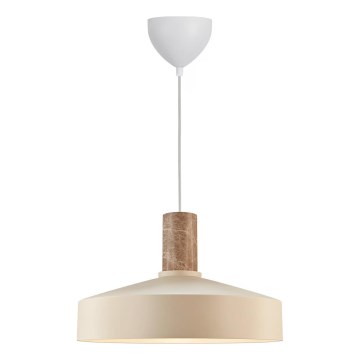 Nordlux - Luster na lanku ELVAS 1xE27/60W/230V pr. 37,5 cm béžová