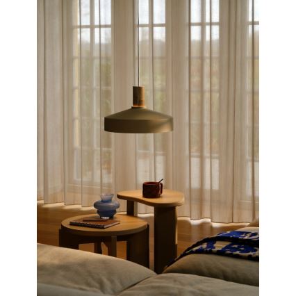 Nordlux - Luster na lanku ELVAS 1xE27/60W/230V pr. 37,5 cm béžová