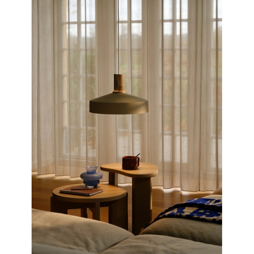 Nordlux - Luster na lanku ELVAS 1xE27/60W/230V pr. 37,5 cm béžová