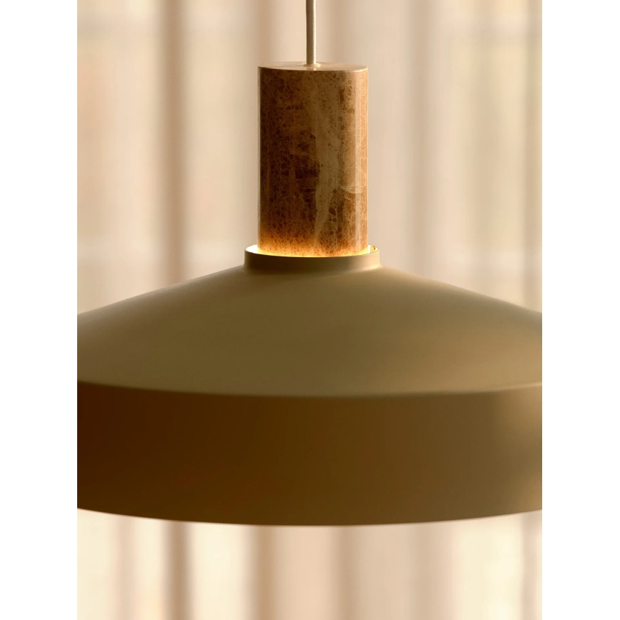 Nordlux - Luster na lanku ELVAS 1xE27/60W/230V pr. 37,5 cm béžová