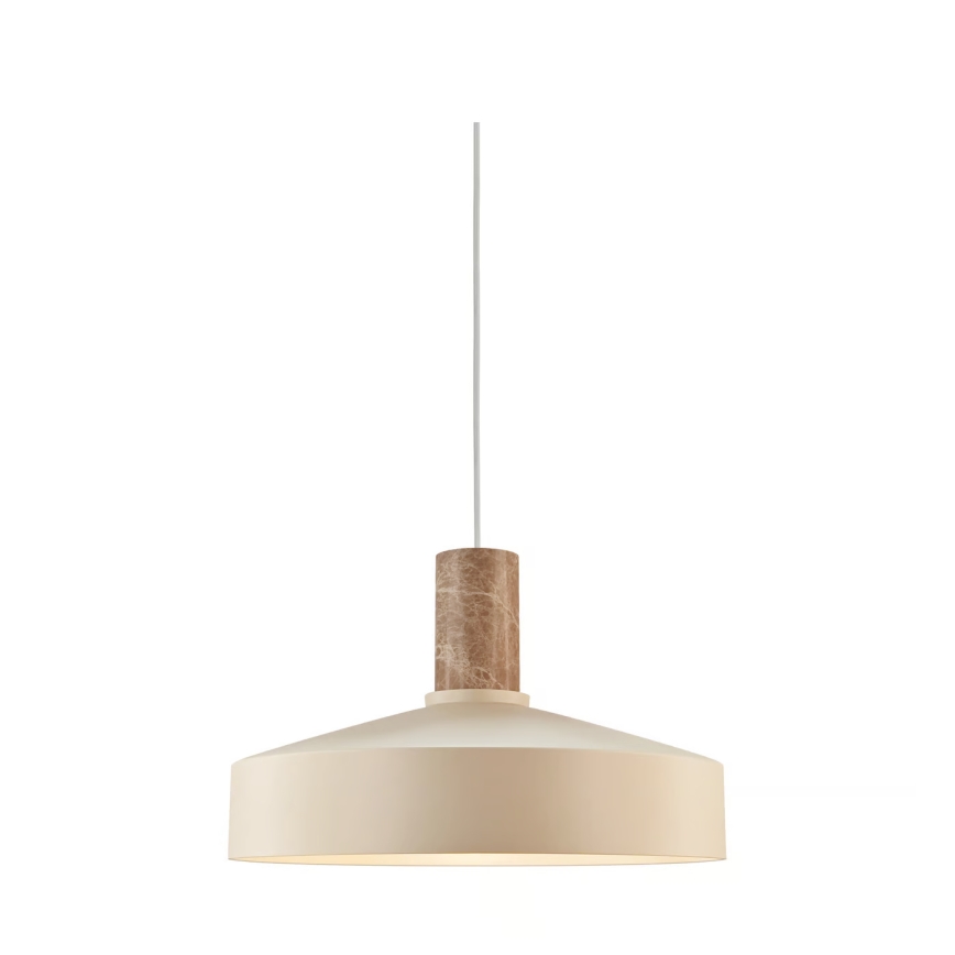 Nordlux - Luster na lanku ELVAS 1xE27/60W/230V pr. 37,5 cm béžová
