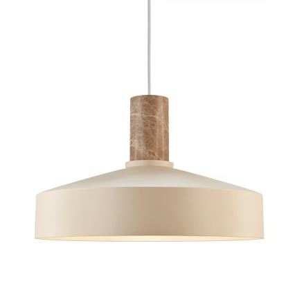 Nordlux - Luster na lanku ELVAS 1xE27/60W/230V pr. 37,5 cm béžová