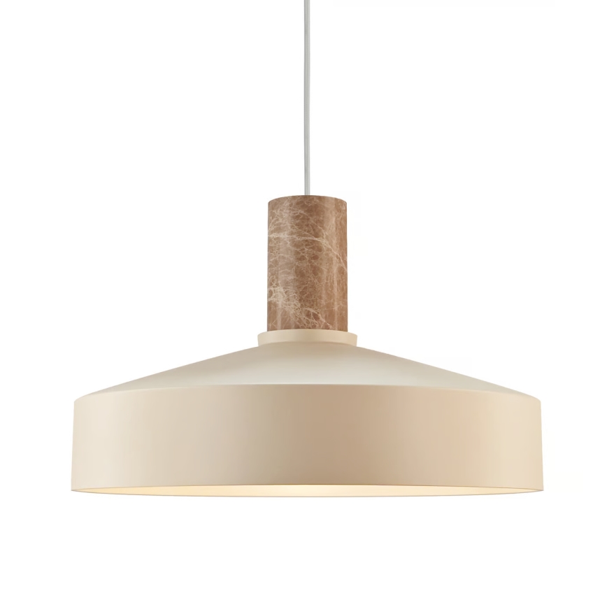 Nordlux - Luster na lanku ELVAS 1xE27/60W/230V pr. 37,5 cm béžová