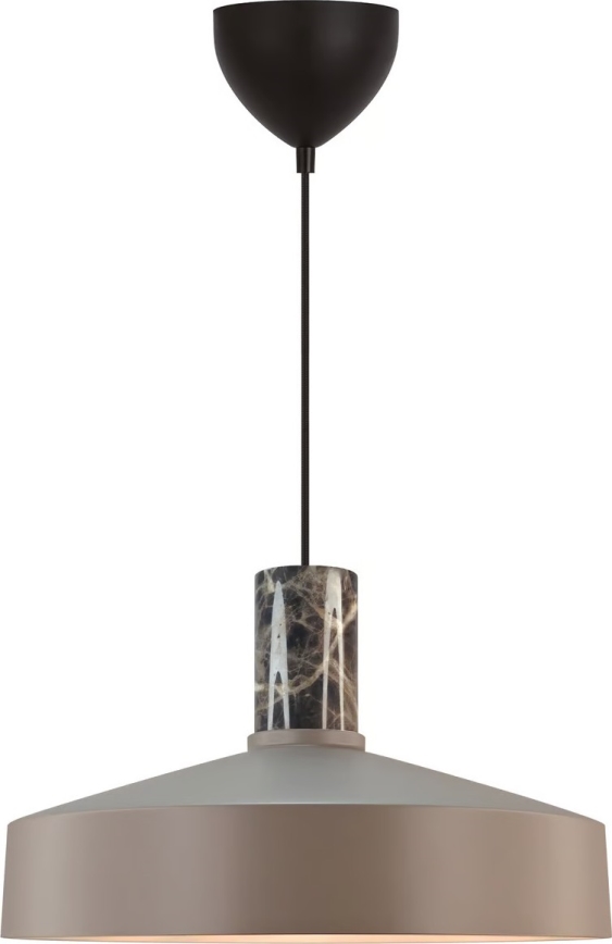 Nordlux - Luster na lanku ELVAS 1xE27/60W/230V pr. 37,5 cm hnedá