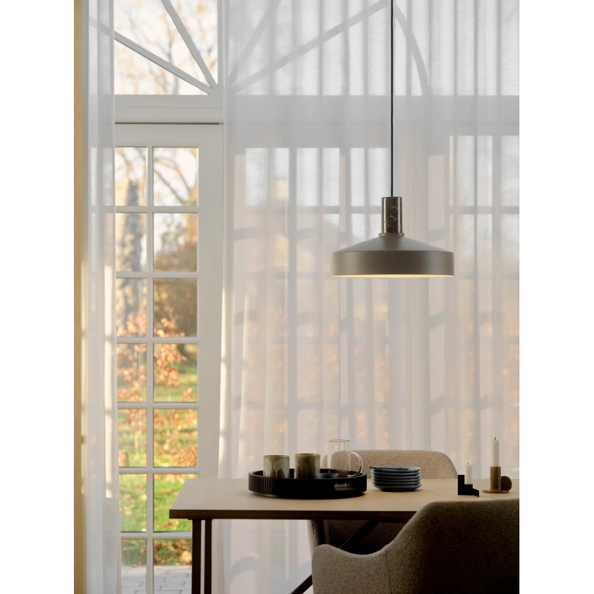 Nordlux - Luster na lanku ELVAS 1xE27/60W/230V pr. 37,5 cm hnedá