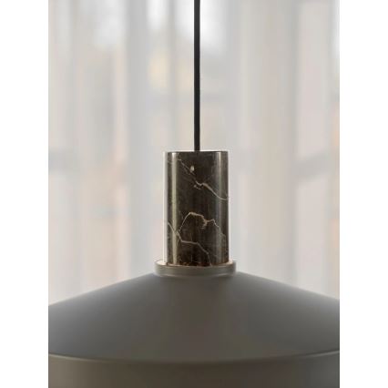 Nordlux - Luster na lanku ELVAS 1xE27/60W/230V pr. 37,5 cm hnedá