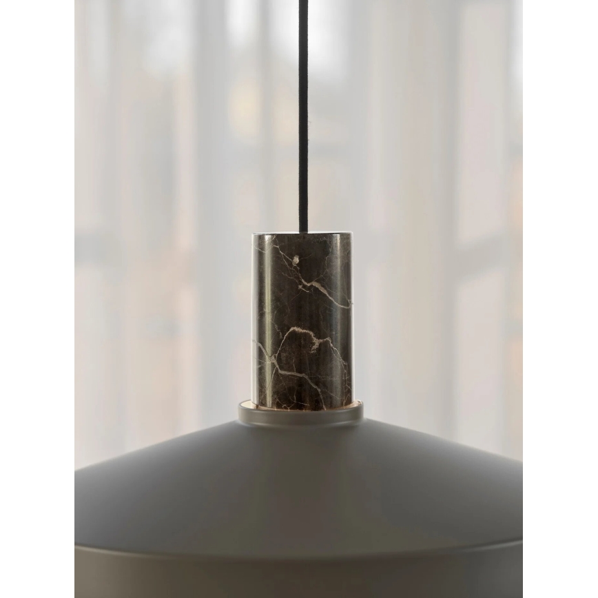 Nordlux - Luster na lanku ELVAS 1xE27/60W/230V pr. 37,5 cm hnedá