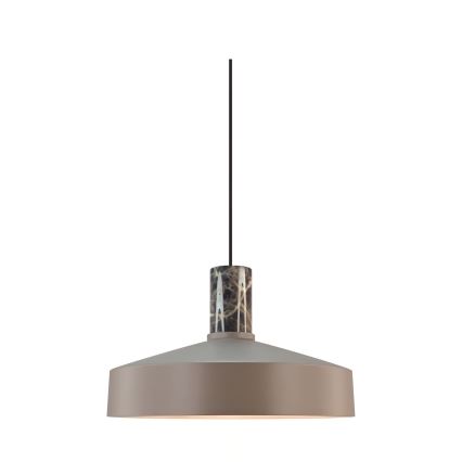 Nordlux - Luster na lanku ELVAS 1xE27/60W/230V pr. 37,5 cm hnedá