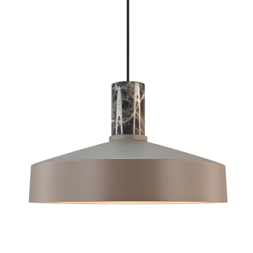 Nordlux - Luster na lanku ELVAS 1xE27/60W/230V pr. 37,5 cm hnedá
