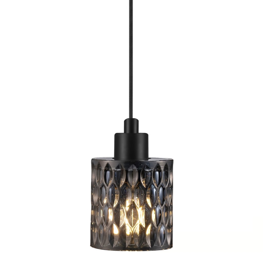 Nordlux - Luster na lanku HOLLYWOOD 1xE27/60W/230V pr. 10,8 cm dymová