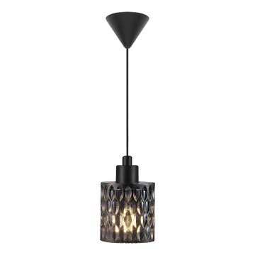 Nordlux - Luster na lanku HOLLYWOOD 1xE27/60W/230V pr. 10,8 cm dymová